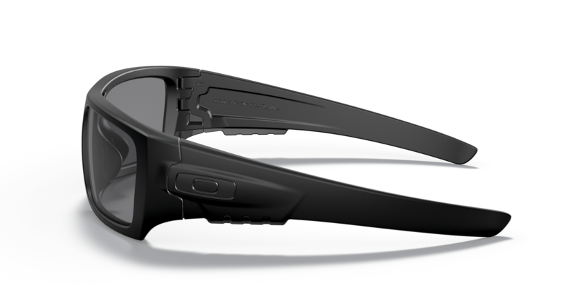 Oakley Det Cord Ballistische Brille mit dunkelgrauer Linse, matt schwarz