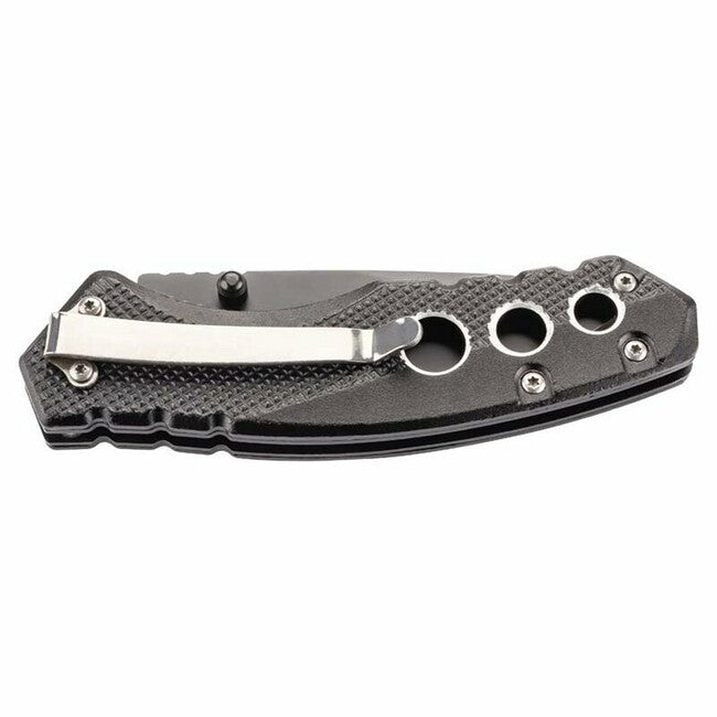 Herbertz Einhand-taschenmesser 7,5cm, aluminium, schwarz