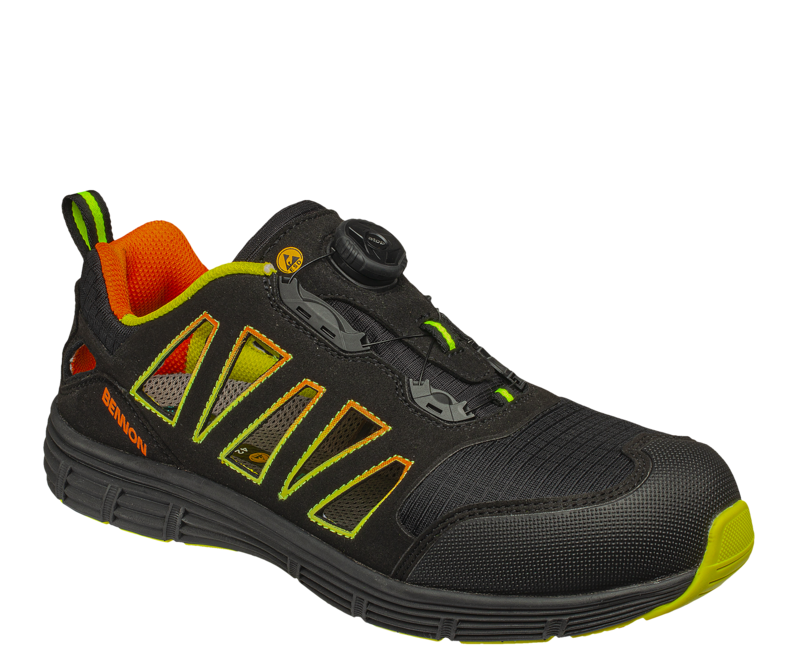 BENNON Rebel Sporthalbschuhe S1P ESD Atop Low, grün