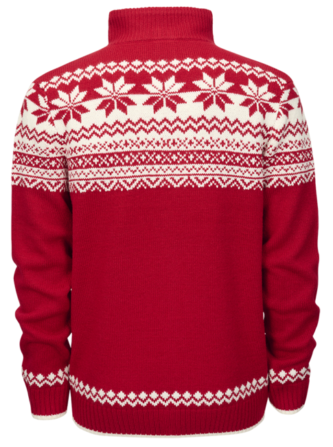 Brandit Norweger Pullover mit Reißverschluss, rot