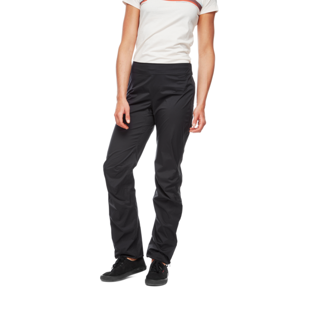 Black Diamond StormLine Stretch Full Zip damen-Regenhose, schwarz