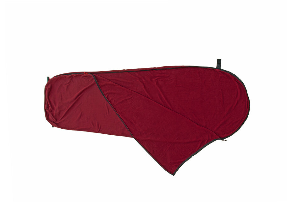 Origin Outdoors Microfleece Mumienform Schlafsack Einlage bordeaux