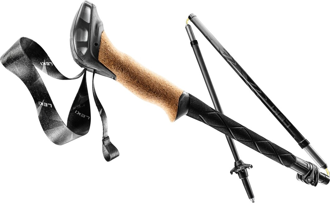 LEKI Black Series FX Carbon trekkingstöcke, schwarz-schwarz-natural carbon, 110 - 130 cm