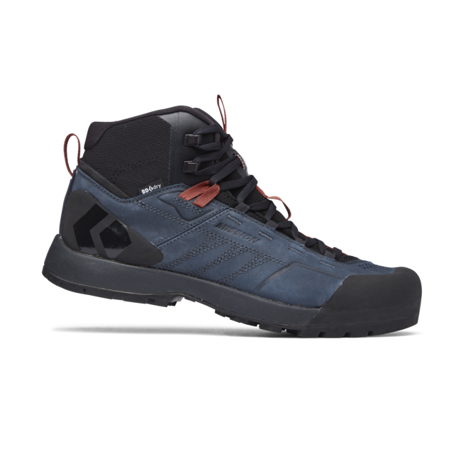 Black Diamond Mission Mid waterproof approach lederstiefel, eclipse-red rock