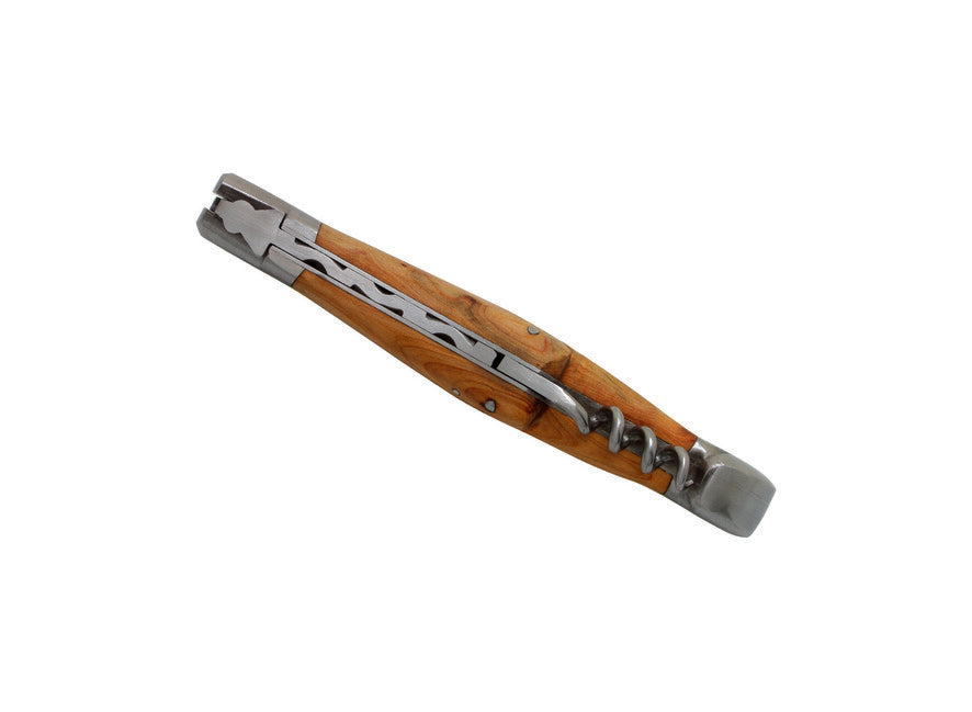 Laguiole DUB071 damaszenerstahl taschenmesser Klinge 12cm korkenzieher griff aus wacholder