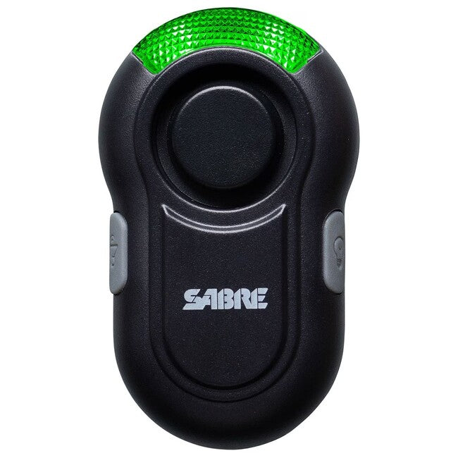 SABRE RED Clip-On LED-Personenalarm, 120 dB, schwarz