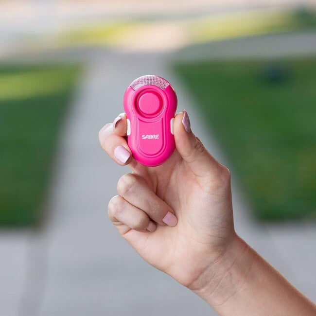 SABRE RED Clip-On LED-Personenalarm, 120 dB, rosa