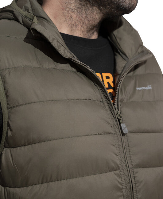 Pentagon Herren- Weste Aurora, Cinder Grey