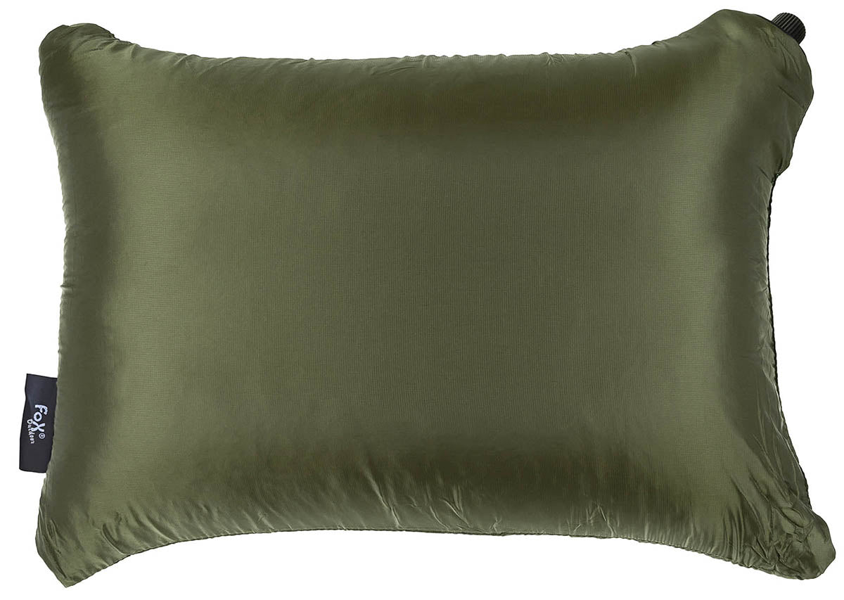 Fox Outdoor nafukovací cestovný vankúš, OD zelený