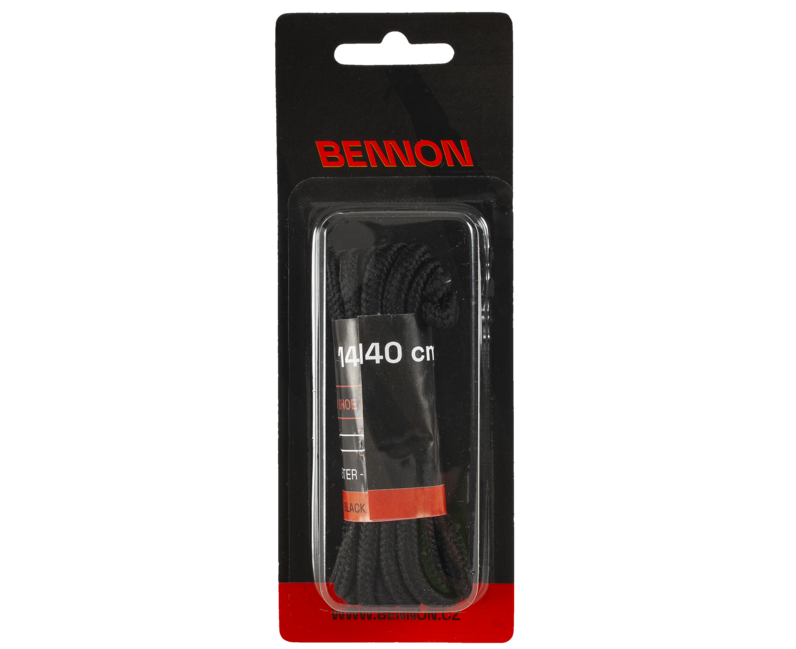 BENNON snurky do topanok Laces Black Box 140 cm