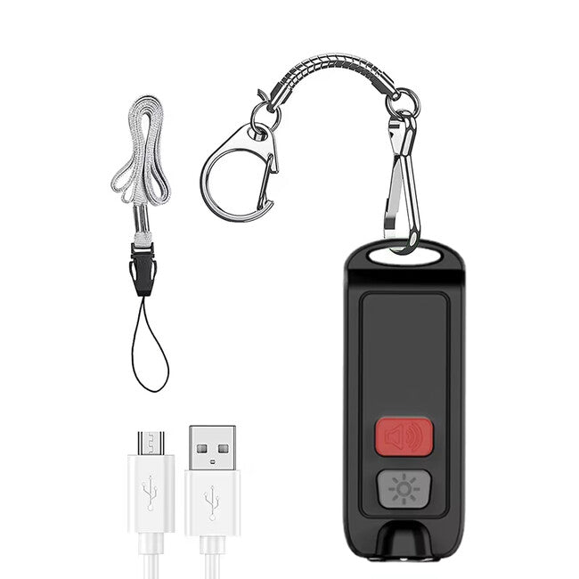 W&G SHIELD SOS Personenalarm mit LED-Licht und Auslösetaste, blau