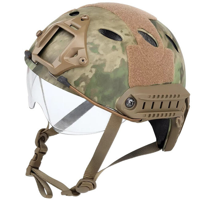 DRAGOWA Tactical Taktická helma Fast PJ s okuliarmi Bolt, CP (bez certifikácie)
