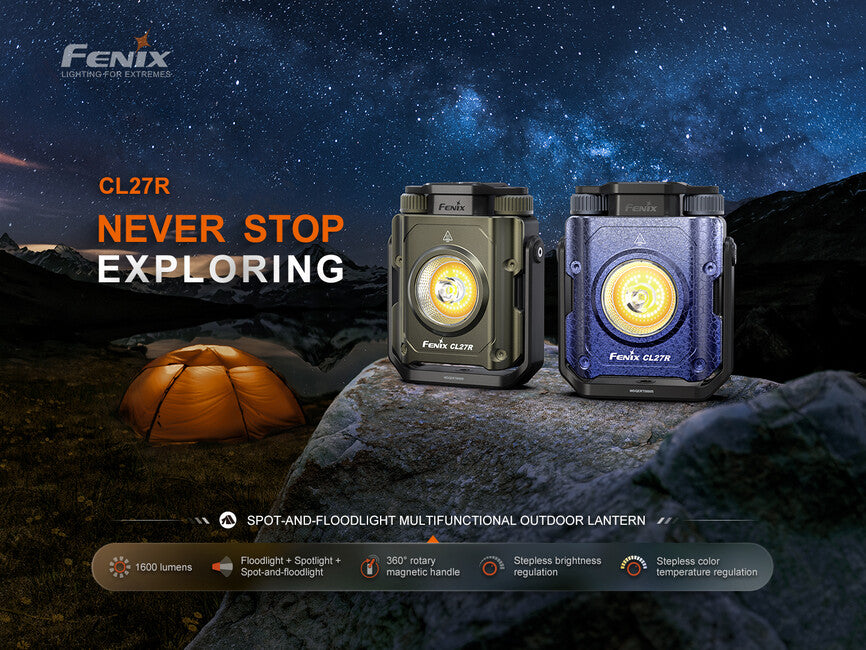 Fenix CL27R Work Light and Lantern, Blue
