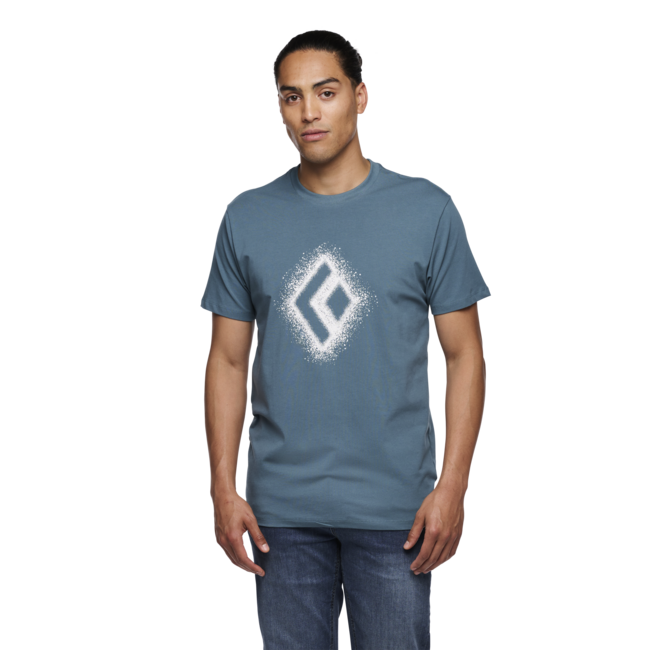Black Diamond Chalked Up 2.0 herren Kurzarm-T-shirt, creek blue