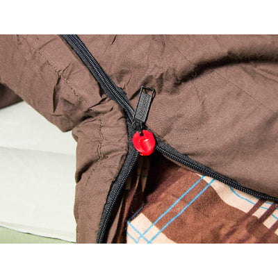 Coleman Hampton Schlafsack für zwei Personen, braun