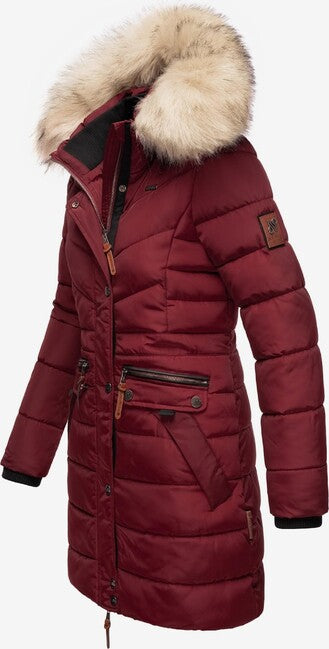 Navahoo Paula damen Winterparka mit Kapuze, bordeaux
