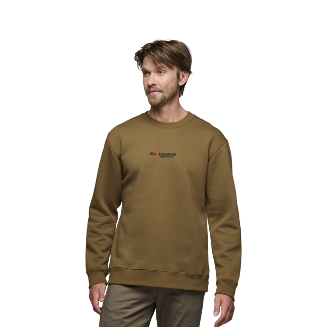 Black Diamond Heritage Wordmark herren Sweatshirt, dunkles Curry