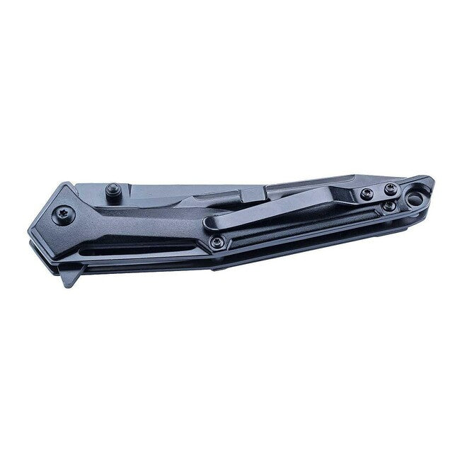 Herbertz D2 Einhand-taschenmesser 9,6cm CNC-gefrästes Aluminium, schwarz
