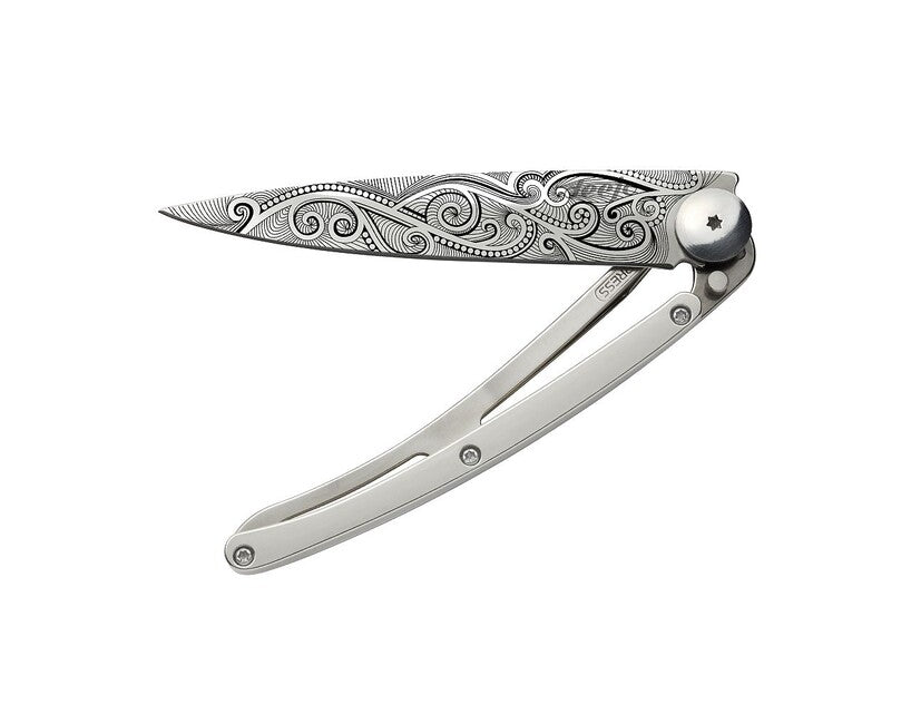 Deejo Tattoo Schließmesser gold weißgold pacific