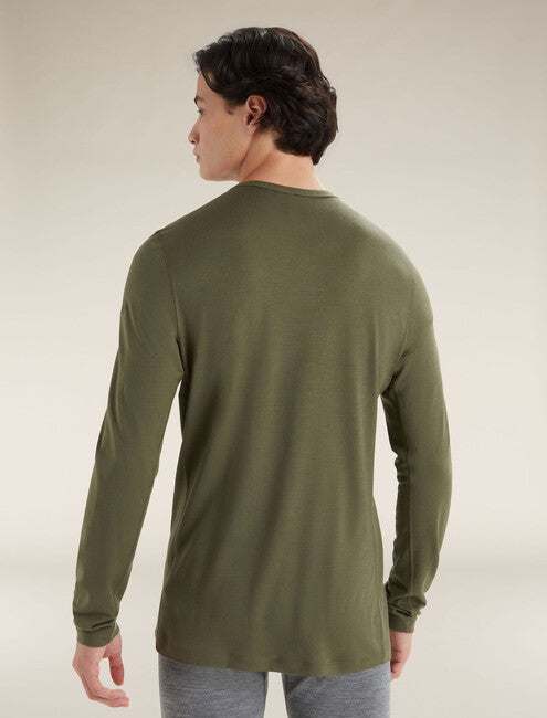 Icebreaker Oasis herren langarm thermo-T-shirt 200, grün