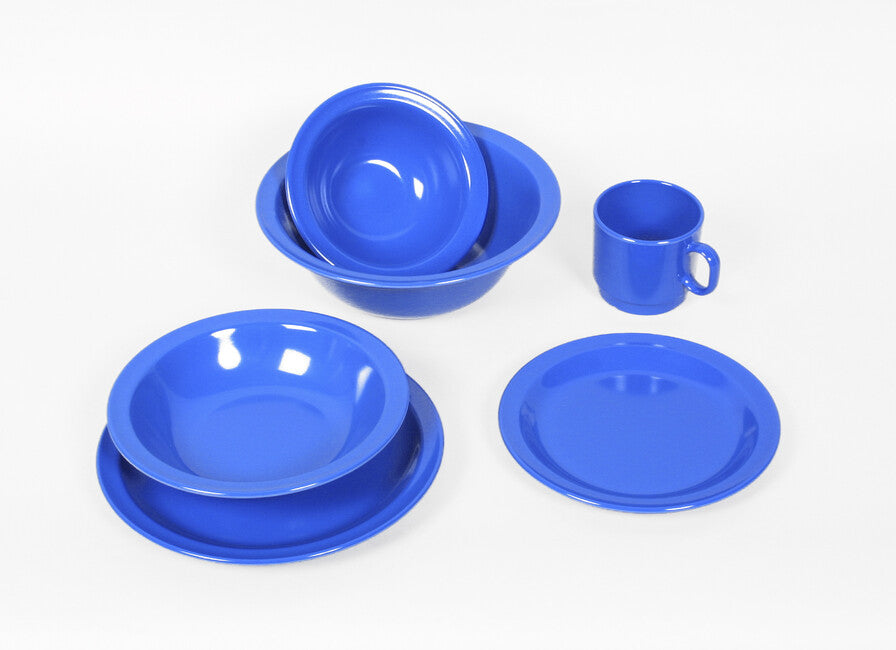 Waca Melamin-Dessertteller 19,5 cm Durchmesser blau