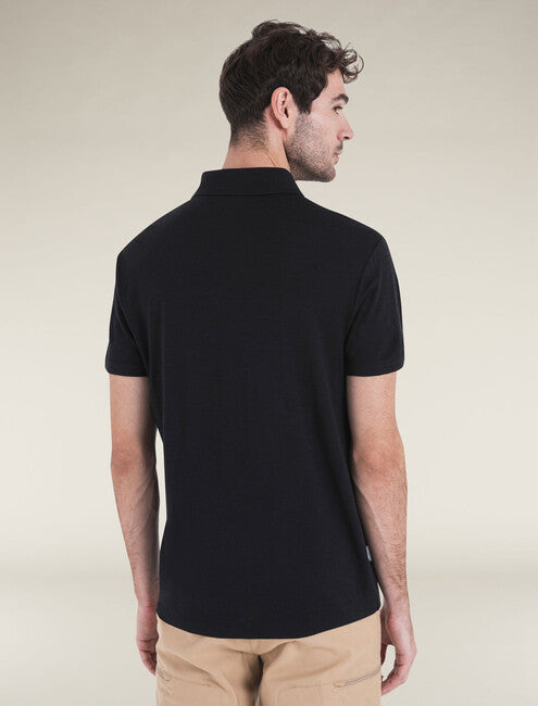 Icebreaker 150 Tech Lite III herren merino kurzarm T-shirt, schwarz