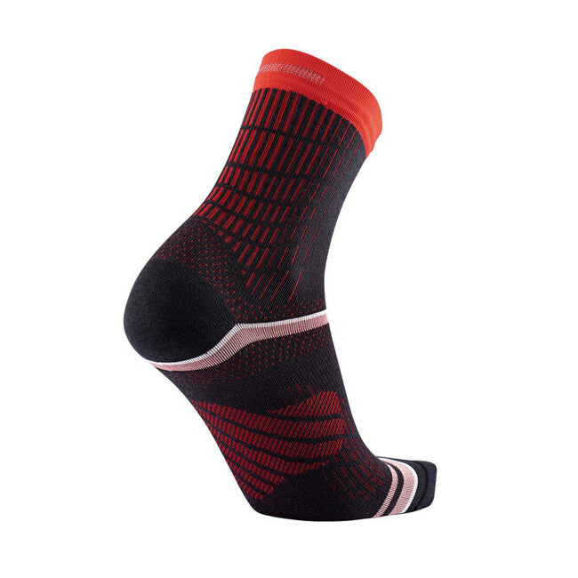 Sidas Winter Run socken, schwarz/rot