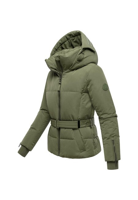 Marikoo Aleyna16 damen Winterjacke mit Kapuze, olive leaf