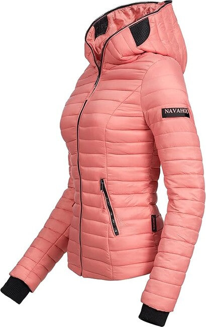 Navahoo Kimuk damen Übergangsjacke mit Kapuze, koralle
