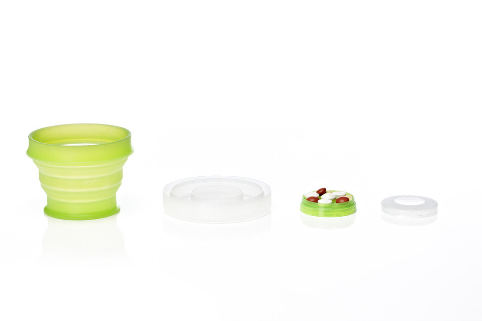 Humangear GoCup faltbarer, hygienischer und verpackbarer Reisebecher 237 ml grün