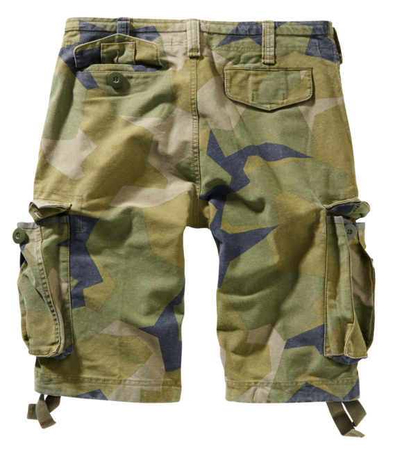 Brandit Vintage shorts, schwedisches tarnmuster M90