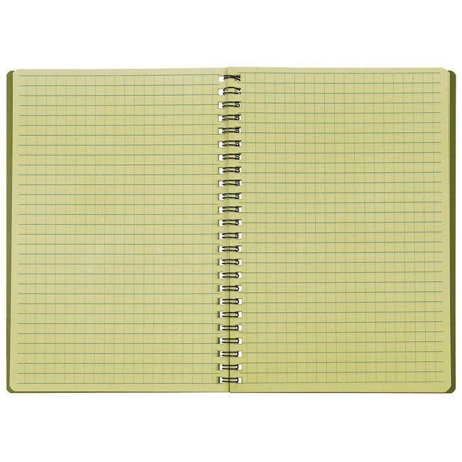 MFH Wasserdichtes Notizbuch mit Spiralbindung, ca. 15 x 21 cm