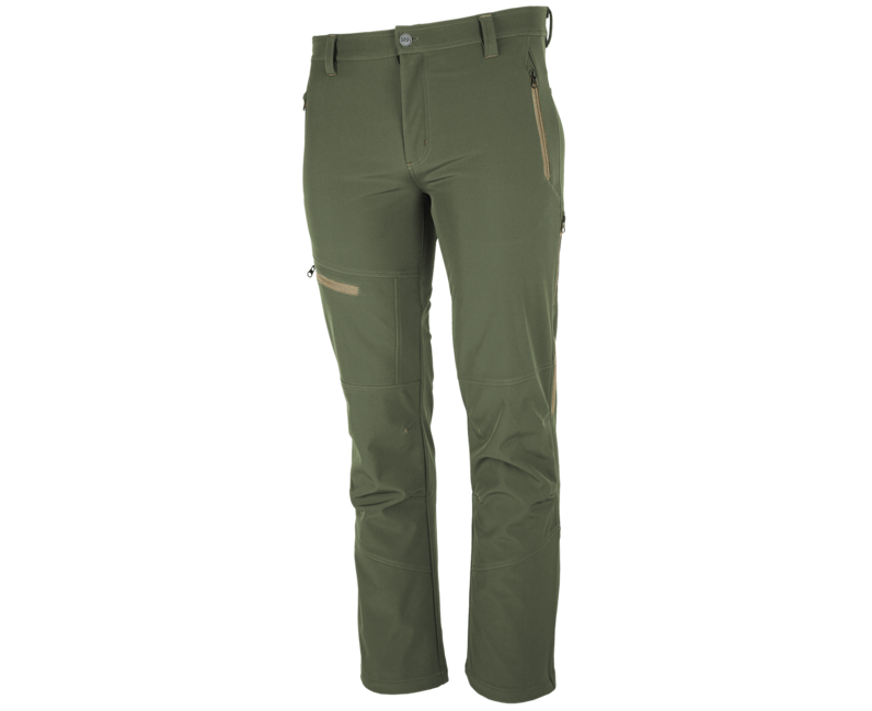 BENNON Softshell- Hose FORCE, grün/ pieskova