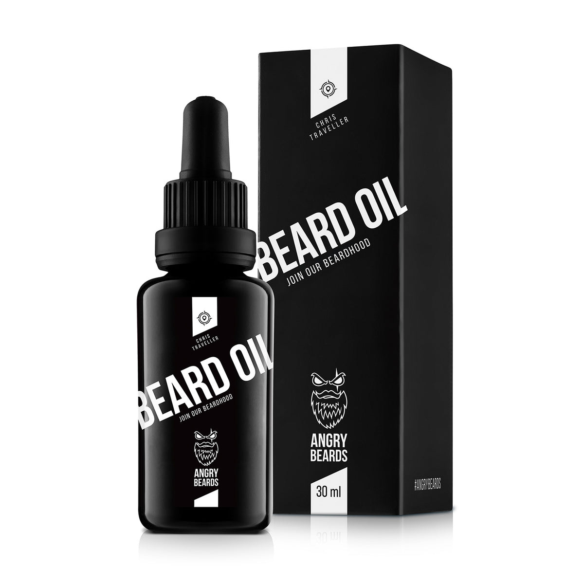ANGRY BEARDS Christopher The Traveller olej na bradu a fúzy 30 ml