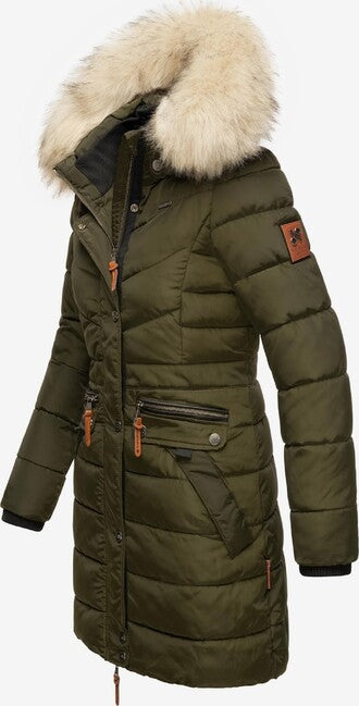Navahoo Paula winter-kapuzenparka, dunkeloliv