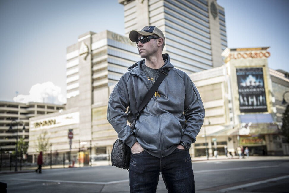 Helikon-Tex URBAN TACTICAL hoodie hoodie (FullZip) - Melange Grey