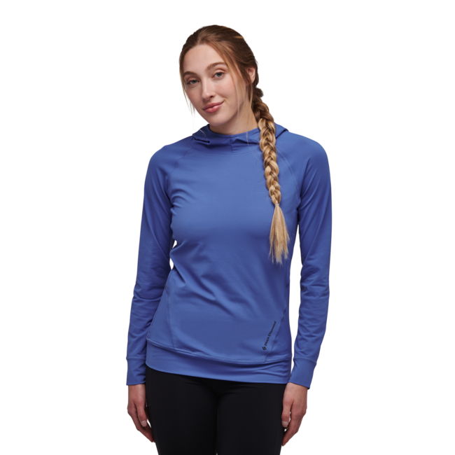 Black Diamond Alpenglow damen-Sweatshirt, klarblau