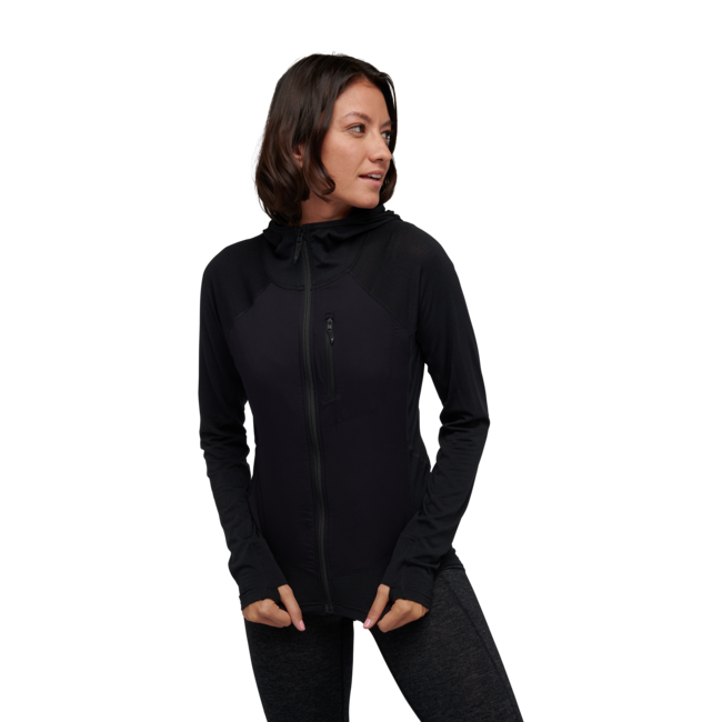 Black Diamond Coefficient LT Hybrid damen-Hybrid-Sweatshirt, schwarz
