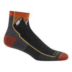 Darn Tough Hiker 1/4 Midweight Wandersocken mit Dämpfung, Mountain Gray