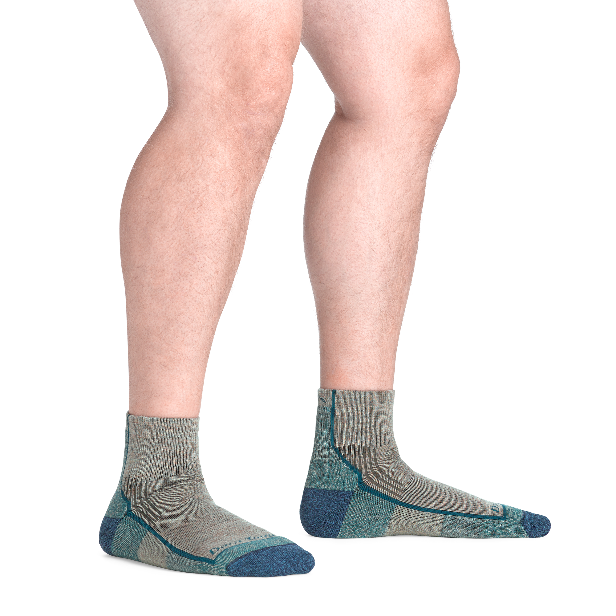 Darn Tough Hiker 1/4 Wandersocken mit Dämpfung, Rye
