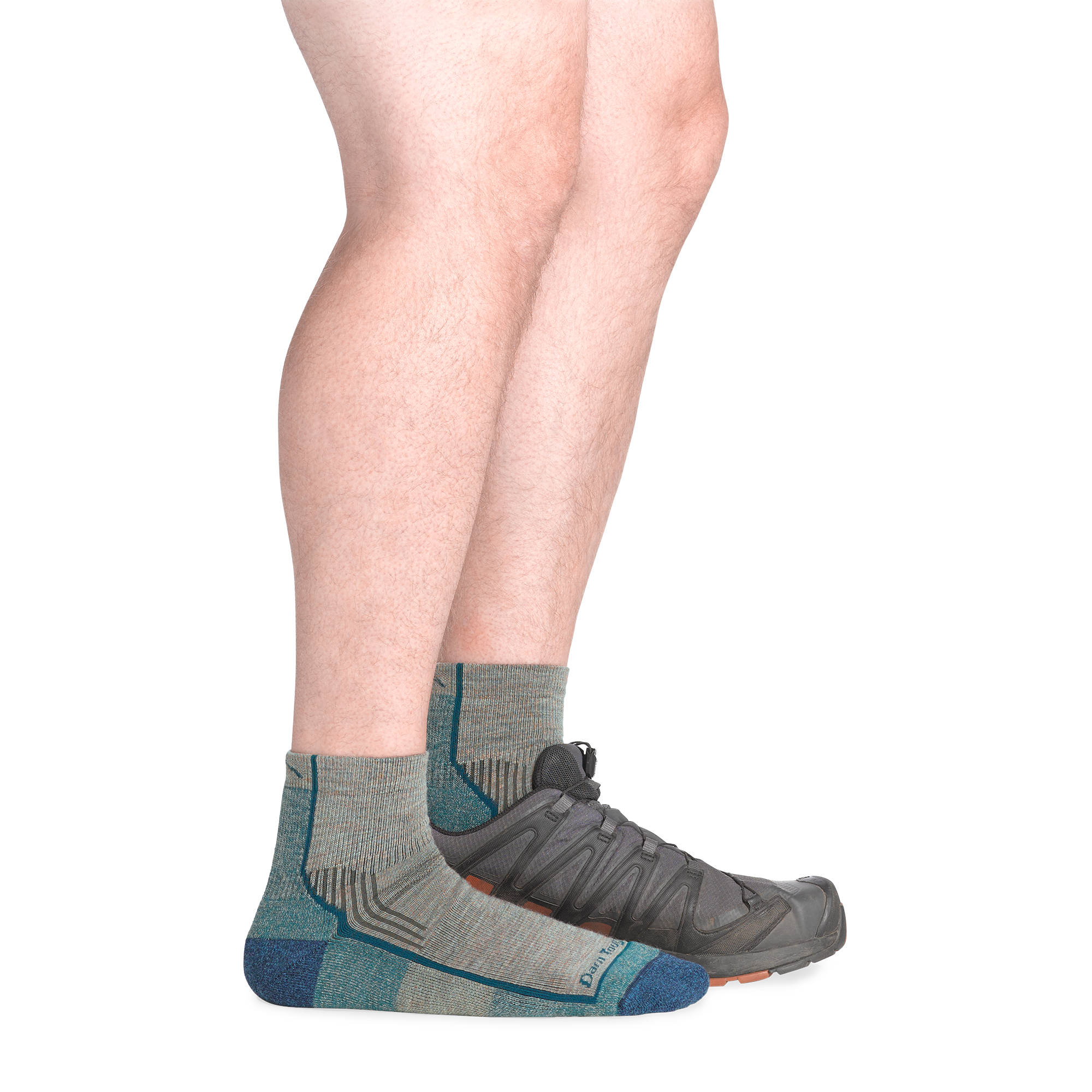 Darn Tough Hiker 1/4 Wandersocken mit Dämpfung, Rye