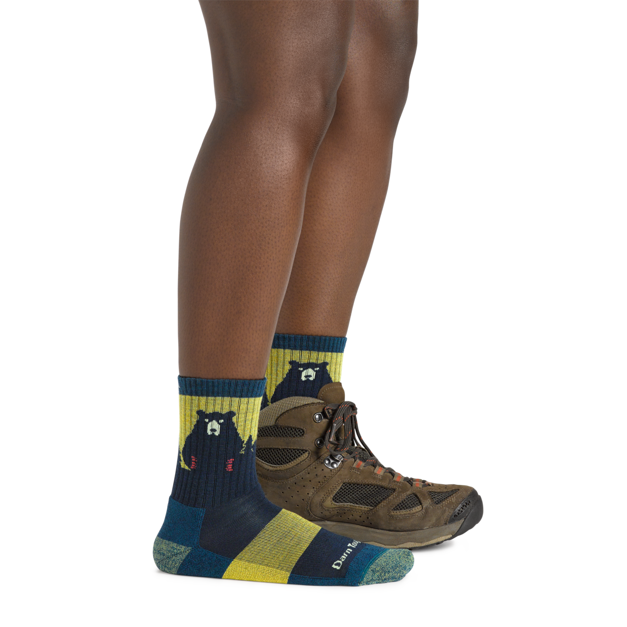 Darn Tough Bear Town Micro Crew Wandersocken mit Dämpfung, Dark Teal
