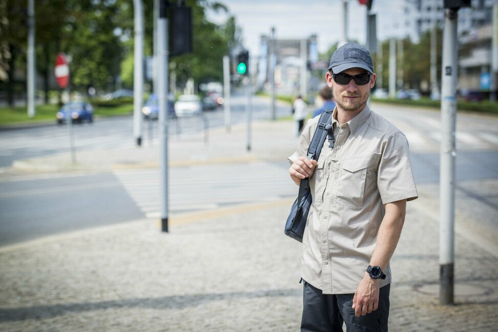 Helikon-Tex Defender Mk2 hemd mit kurzen Ärmeln - PolyCotton Ripstop - beige