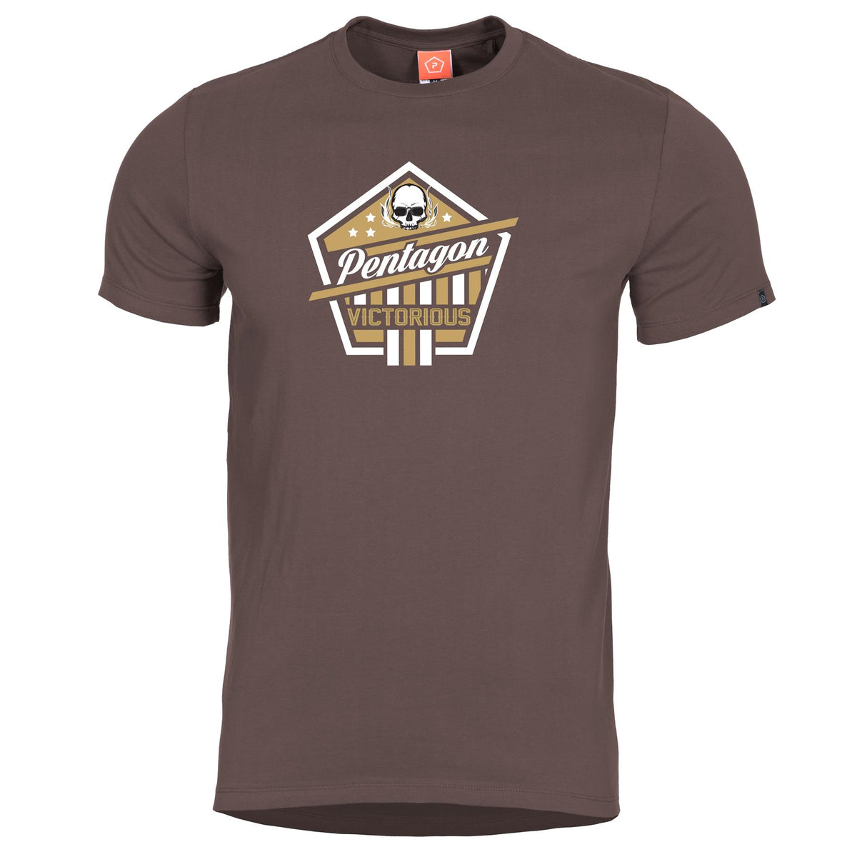 Pentagon kurz T-Shirt Ageron "Victorious, Terra Brown