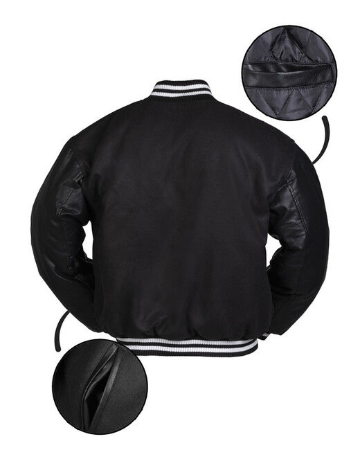 Mil-Tec NY Baseball Jacke M.patch schwarz
