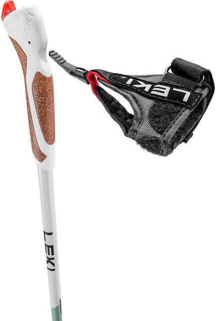LEKI Passion rauchgrün-weiß-dunkelanthrazit Nordic Walking Stöcke