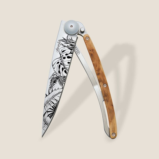 Deejo Tattoo wood schließmesser Jungle