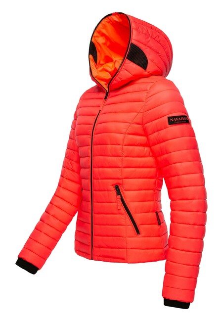 Navahoo Kimuk damen Übergangsjacke mit Kapuze, neon coral