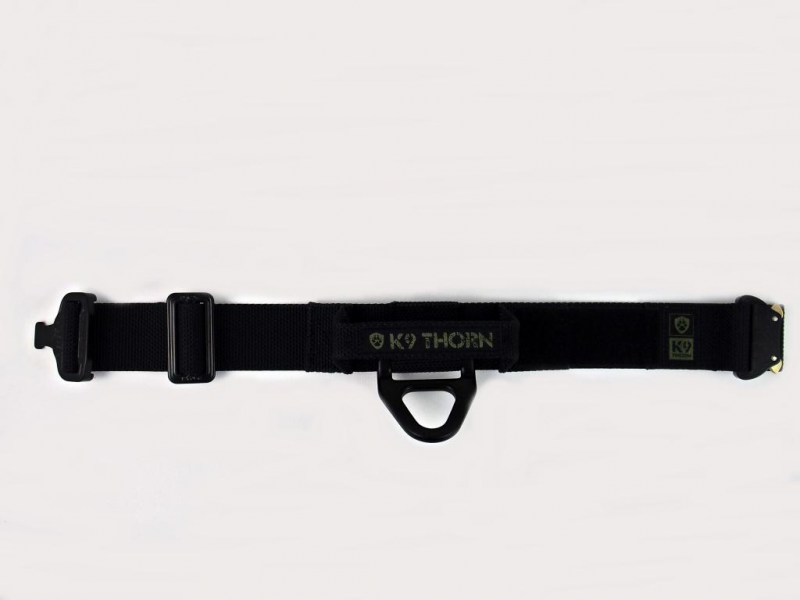 K9 Thorn Bravo halsband mit kobraschnalle, schwarz