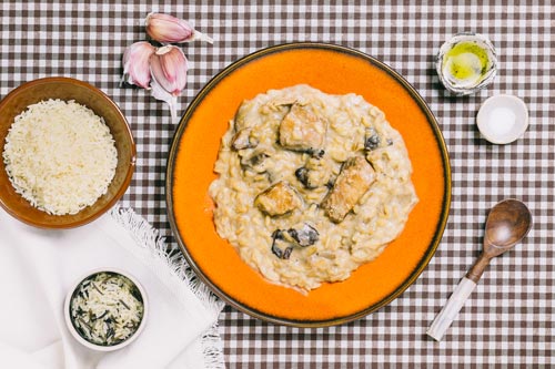 Jomipsa Risotto Forestia mit Lachs und Pilzen-SH